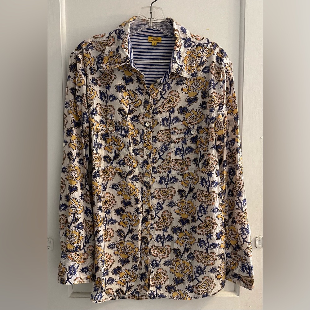 Roberta RollerRabbit Button Down Shirt Size S